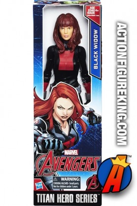 MARVEL COMICS Titan Hero Series BLACK WIDOW action figure from Hasbro.