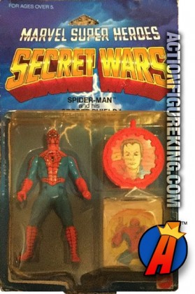 MATTEL MARVEL SUPER HEROES SECRET WARS SPIDER-MAN 4.5-INCH ACTION FIGURE circa 1984