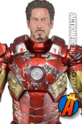 Avengers 18-inch Battle-Damaged Iron Man figure from Neca.