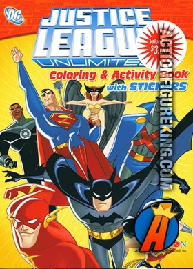 Bendon presents this Justice League Unlimited coloring and activity book.