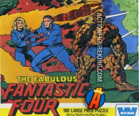 1977 Whitman UK import of The Fabulous Fantastic Four 180 large piece jigsaw puzzle.
