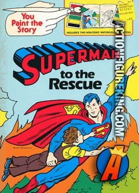 Superman to the Rescue Paint the Story book from Golden.