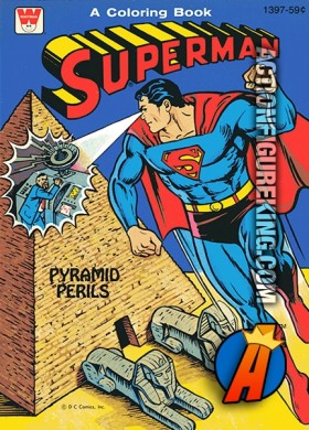 Superman Pyramid Perils Coloring Book from Whitman.