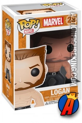 A packaged sample of this Funko Pop! Marvel Logan Wolverine vinyl figure.