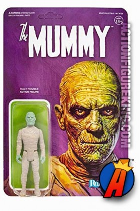 REACTION UNIVERSAL STUDIOS MONSTERS BORIS KARLOFF as THE MUMMY 3.75-INCH RETRO FIGURE