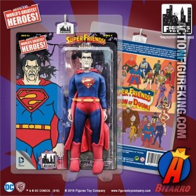 Mego-style eight-inch Super Friends Bizarro action figure.