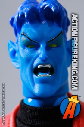 Marvel Famous Cover Series 8 inch Nightcrawler action figure with fabric outfit from Toybiz.