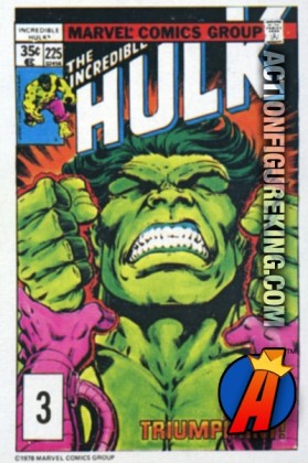 3 of 24 from the 1978 Drake&#039;s Cakes Hulk comics cover series.
