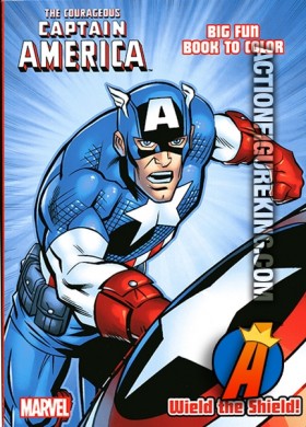 Captain America Wield the Shield coloring book from Dalmatian Press.