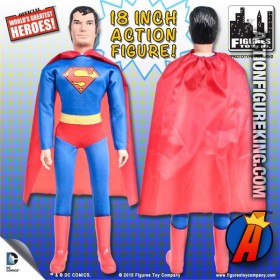 DC Comics Mego Retro-Syle Loose 18-Inch SUPERMAN Action Figure from Figures Toy Co.