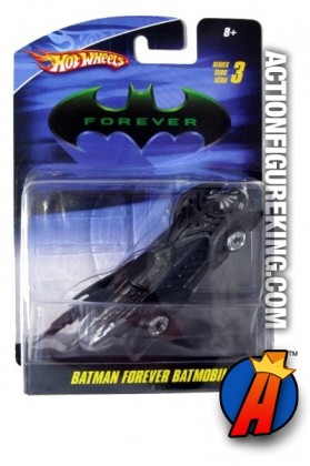 Batman Forever die-cast Batmobile from Hot Wheels.