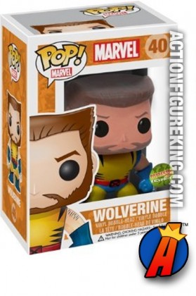 A packaged sample of this Funko Pop! Marvel Wolverine Unmasked vinyl bobblehead figure.