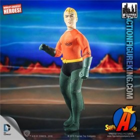 8-inch Mego-style Super Friends Aquaman figure.