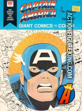 Captain America Giant Comics to Color coloring book from Whitman.