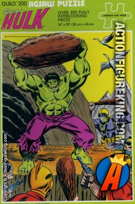 1976 Whitman The Incredible Hulk 200-piece jigsaw puzzle (4675).