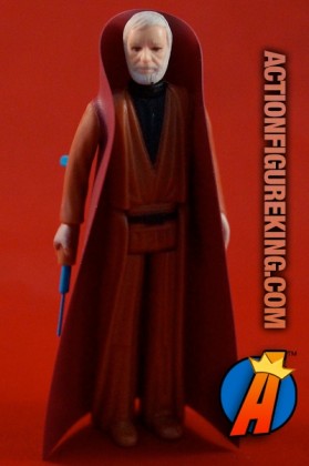 Vintage Star Wars Obi Wan Kenobi action figure (white hair version) from Kenner circa 1978.