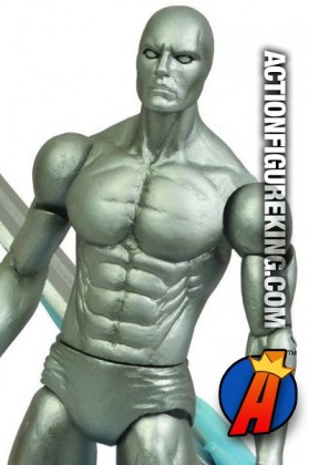 Fully articulated Marvel Select 7-inch Silver Surfer action figure from Diamond Select.