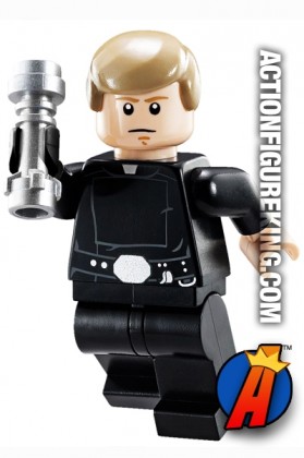 LEGO STAR WARS Final Duel LUKE SKYWALKER Minifigure with black hand and lightsaber.