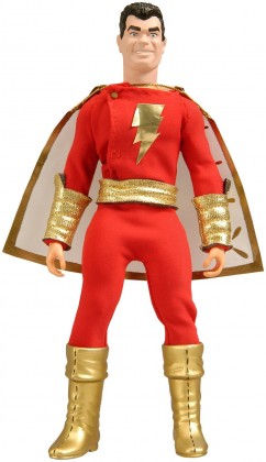 Mattel 8 Inch Shazam! Action Figure with removable fabric outfit.