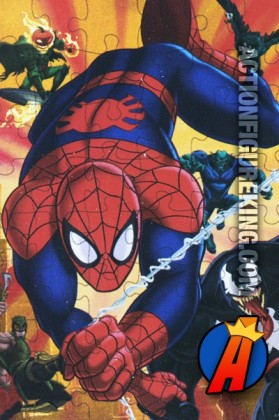 SPIDER-MAN vs. his foes in this 48-piece jigsaw puzzle.