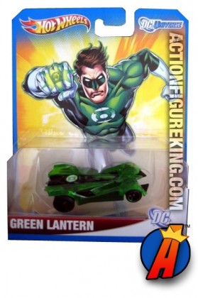 Green Lantern die-cast vehicle from Hot Wheels circa 2012.