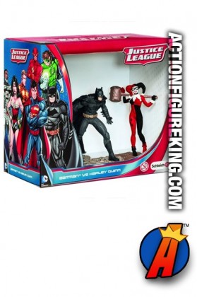 SCHLEICH DC COMICS BATMAN and HARLEY QUINN TWO-PACK PVC FIGURES