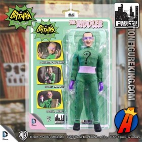 A packaged sample of this Batman Classic TV Series Riddler action figure.