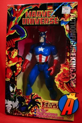 Articulated Marvel Universe 10-inch Captain America action figure from Toybiz.
