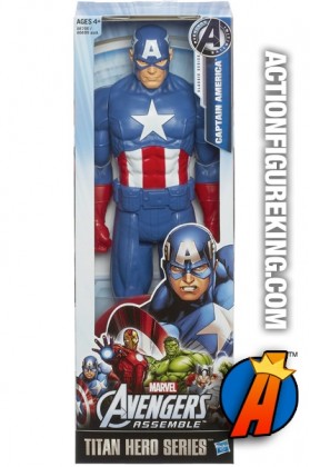 Avengers Assemble Titan Hero Series Captain America action figure.