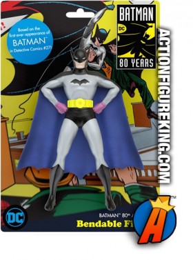 NJ CROCE DC COMICS 80th ANNIVERSAY BATMAN 5.5-INCH BENDY FIGURE circa 2019