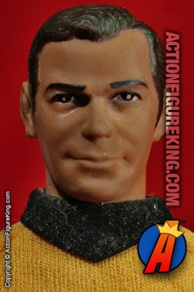 Mego Star Trek 8 inch Captain Kirk action figure with authentic cloth uniform.