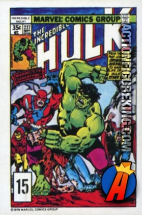 15 of 24 from the 1978 Drake&#039;s Cakes Hulk comics cover series.