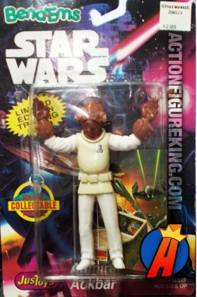 STAR WARS Bend-Ems ADMIRAL ACKBAR Bendable Figure.