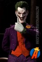 Looking sinister as ever is this Sideshow Collectibles Sixth Scale Joker figure.