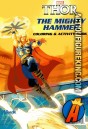Vision St. publishing presents Thor The Mighty Hammer Coloring and Activity book rear cover artwork.