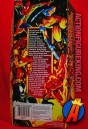 Rear artwork from this Marvel Universe 10-inch Vision action figure from Toybiz.