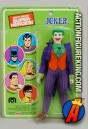 A carded sample of this 8-inch Mego Joker figure.