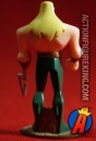 Rear view of this 3-inch scale die-cast Aquaman figure from Mattel.