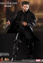 Fully articulated Hot Toys sixth scale The Wolverine movie action figure with detailed cloth uniform.