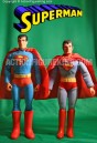 Side-by-side comparison of Mattel to Mego Superman