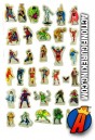 An unpunched sheet of figures from this Amsco Marvel Adventure World Playset.