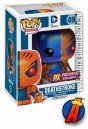 A packaged sample of this Funko Pop! Heroes Metallic Variant Deathstroke figure.