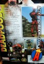 Rear artwork from the packaging of this Marvel Select 7-inch Deadpool action figure.