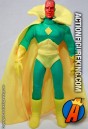 Mego-style Marvel Famous Cover Series Vision action figure with removable fabric outfit.