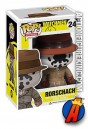 A packaged sample of this Funko Pop! Movies Watchmen Rorschach figure.