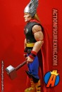 Fully articualted custom THOR figure stands 12-inches tall.