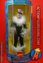 Articulated 12-inch Black Cat action figure with authentic fabric outfit from Toybiz.