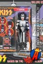 A packaged sample of this variant Series 3 fully articulated 8-inch KISS The Demon action figure with removable cloth uniform.