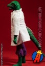 A sideview of this 8-inch scale LIZARD action figure from Mego.
