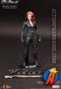 This 12-inch Black Widow figure is based on the likeness of actress Scarlett Johansson.